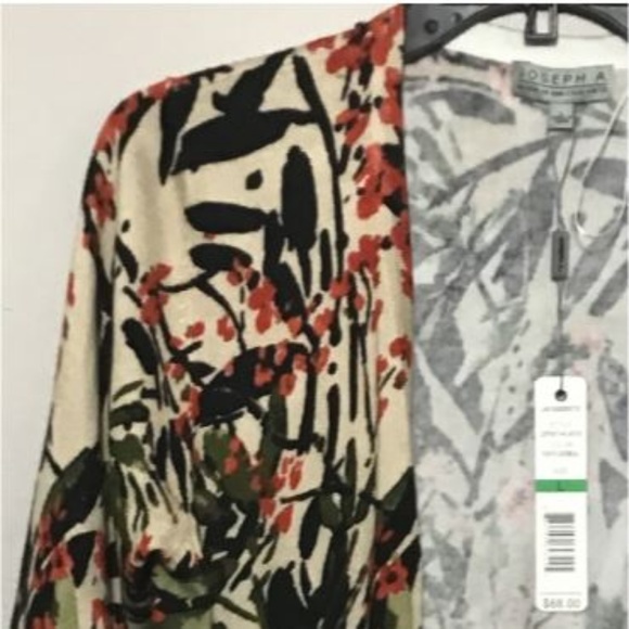 JOSEPH A. MULTI COLOR CARDIGAN WRAP - Picture 3 of 3